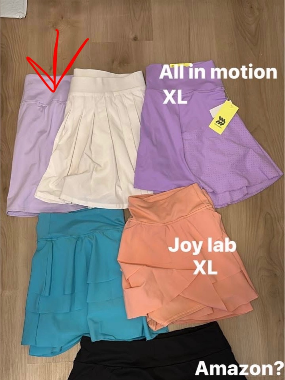 Purple skort